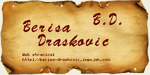 Beriša Drašković vizit kartica